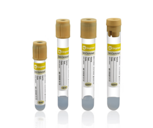 Group of labeled specimen containers.