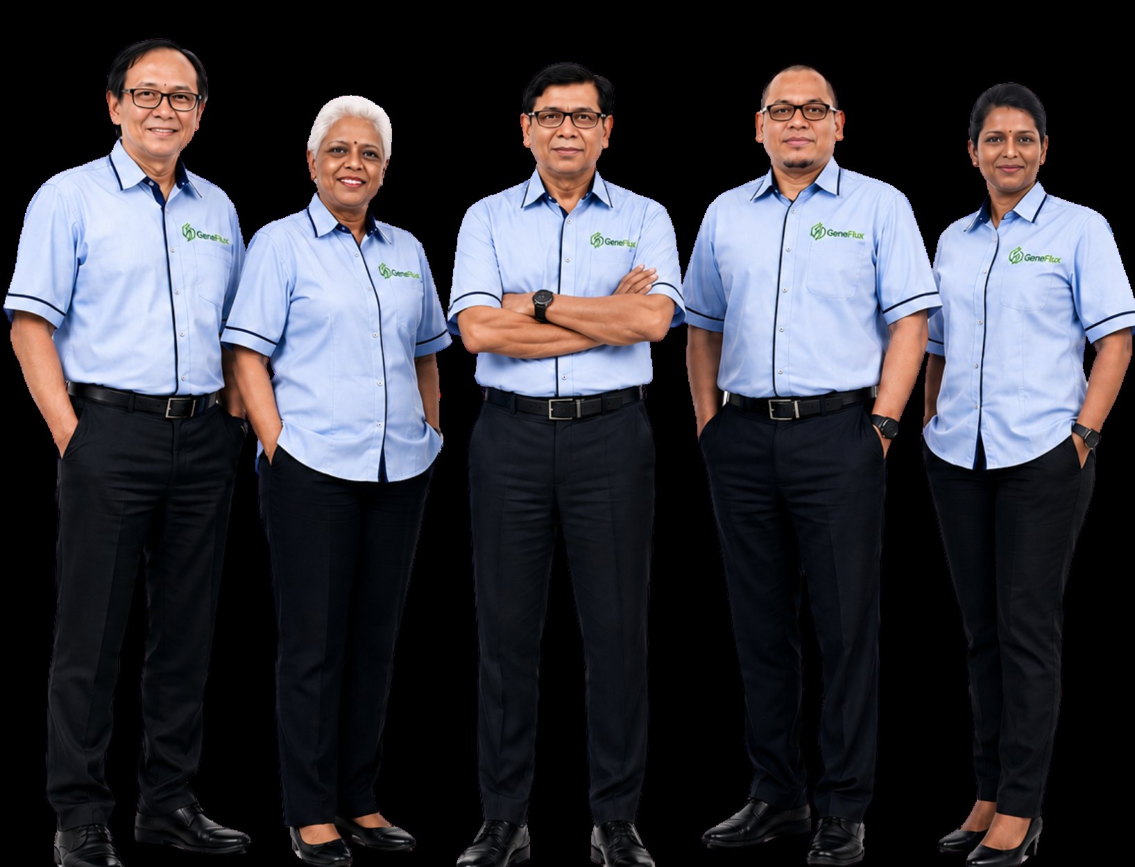 Five members of the Geneflux leadership team